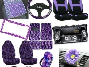 Purple car seat covers