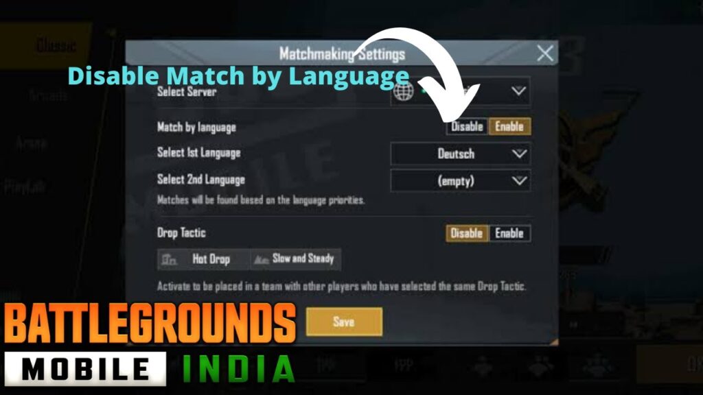 Disable Match by Language Disable Match by Language
