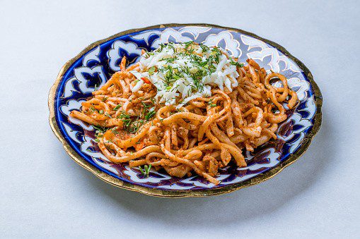 Fried Lagman fried lagman on plate