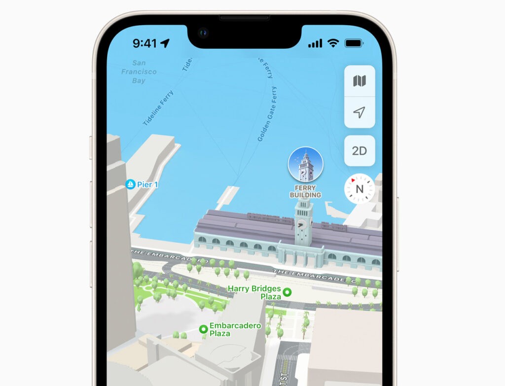 Highly Detailed apple Maps A visually stunning 3D map shows unprecedented levels of detail and custom-designed landmarks in major cities.