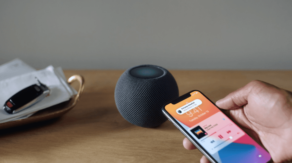 Standing at just 3.3 inches tall HomePod mini offers a great music listening experience the intelligence of Siri and smart home capabilities. Standing at just 3.3 inches tall, HomePod mini offers a great music-listening experience, the intelligence of Siri, and smart home capabilities.