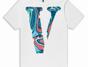 Vlone Vlone Letters Front and Back Tee for Youth back vlone Clothing