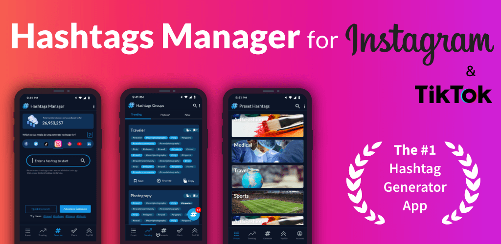 Hashtags generator Instagram and TikTok Hashtags generator Instagram and TikTok