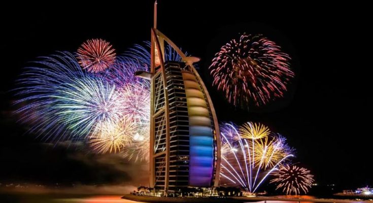 Ain Dubai fireworks show