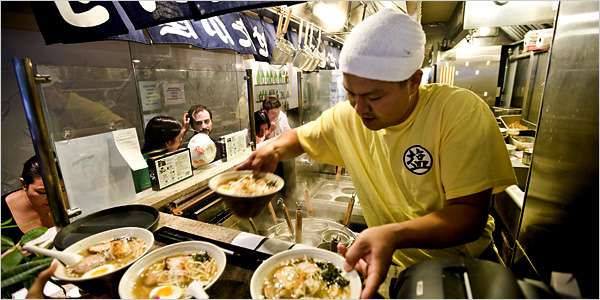 What is the opening of a ramen shop?