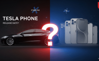 Google AI Studio 2025 08 05T21 23 18.300Z alt="Tesla phone release date 2024 concept with question mark over Tesla car and smartphone silhouettes - when will Tesla smartphone be released"